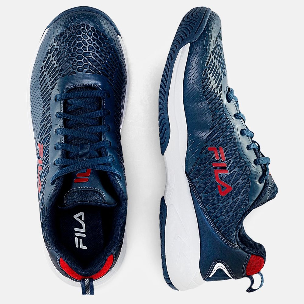 Fila blue red best sale